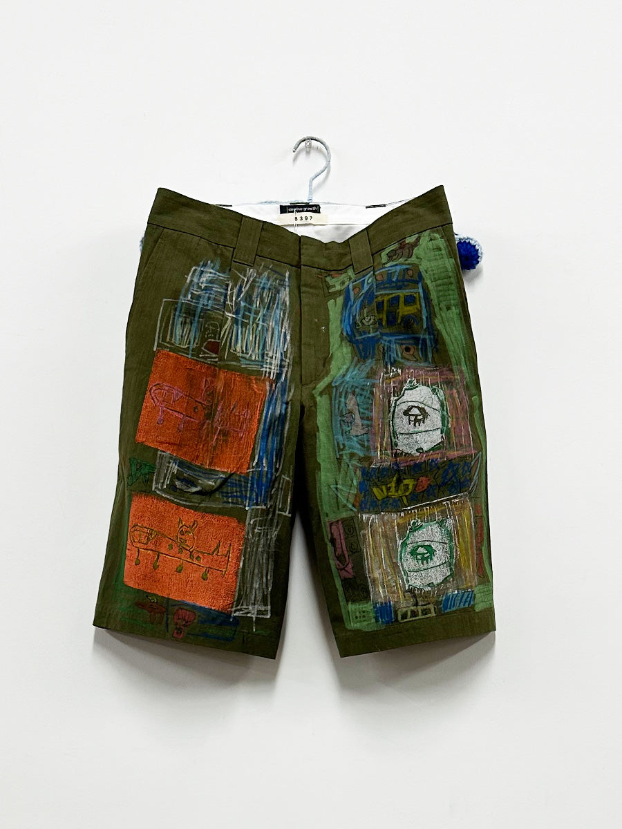 Isabel Gallegos Olive Short Suit