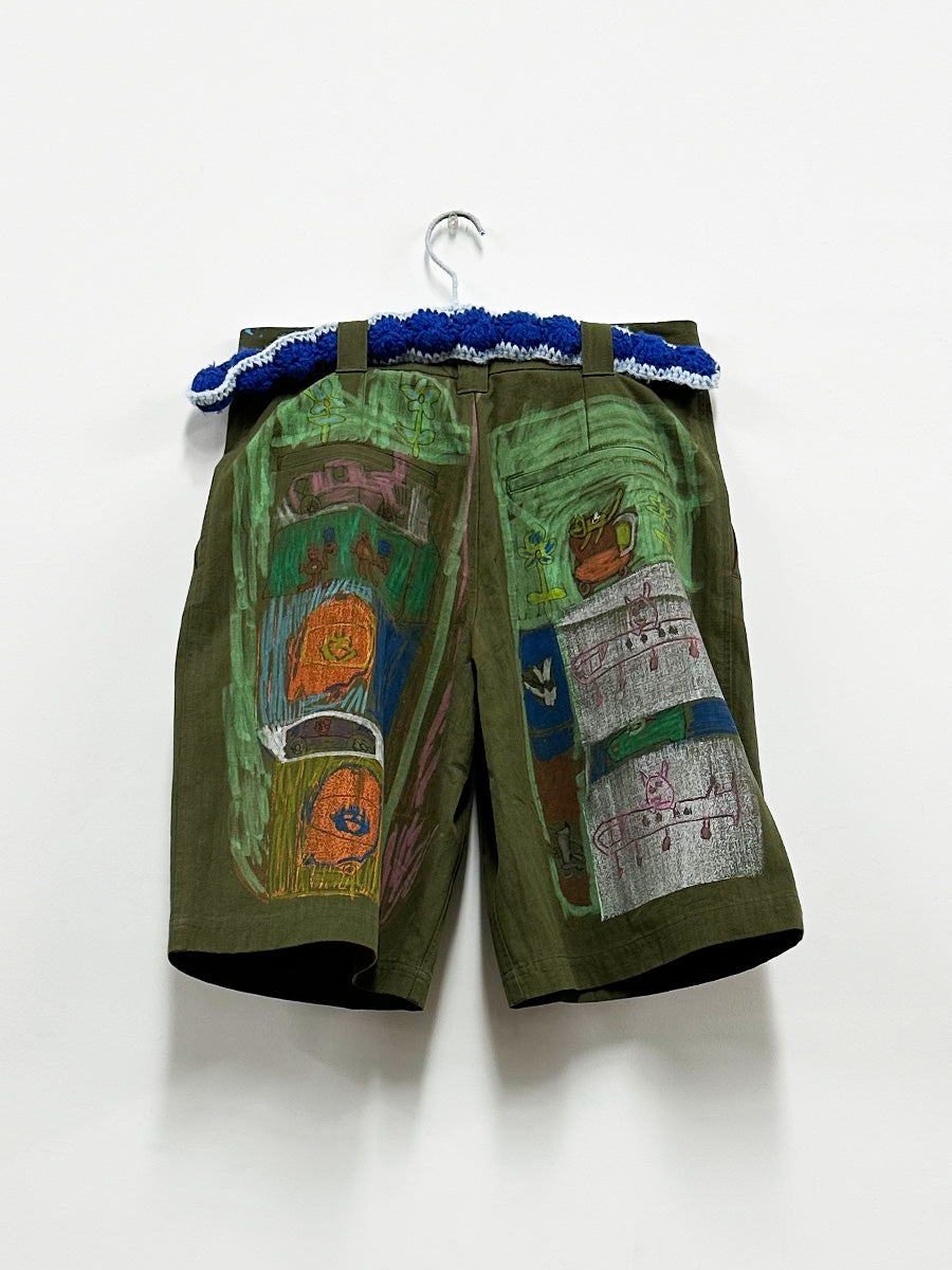 Isabel Gallegos Olive Short Suit