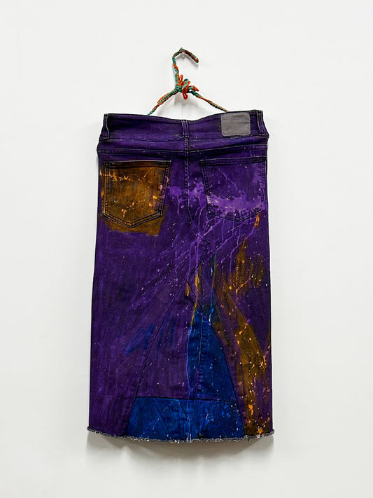 Kathleen Miller Purple Denim Skirt