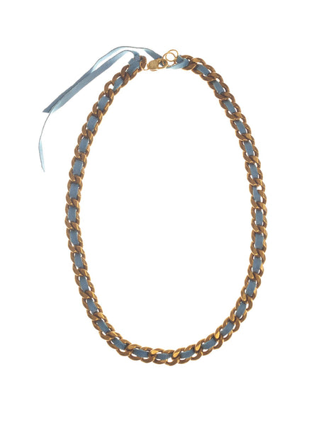 6397 x Alyssa Norton Brass Chain with Suede Necklace