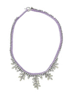 Alyssa Norton One-of-a-Kind Lilac Silk Necklace