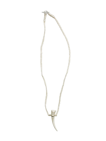 6397 x Alyssa Norton White Porcelain Tooth Pendant