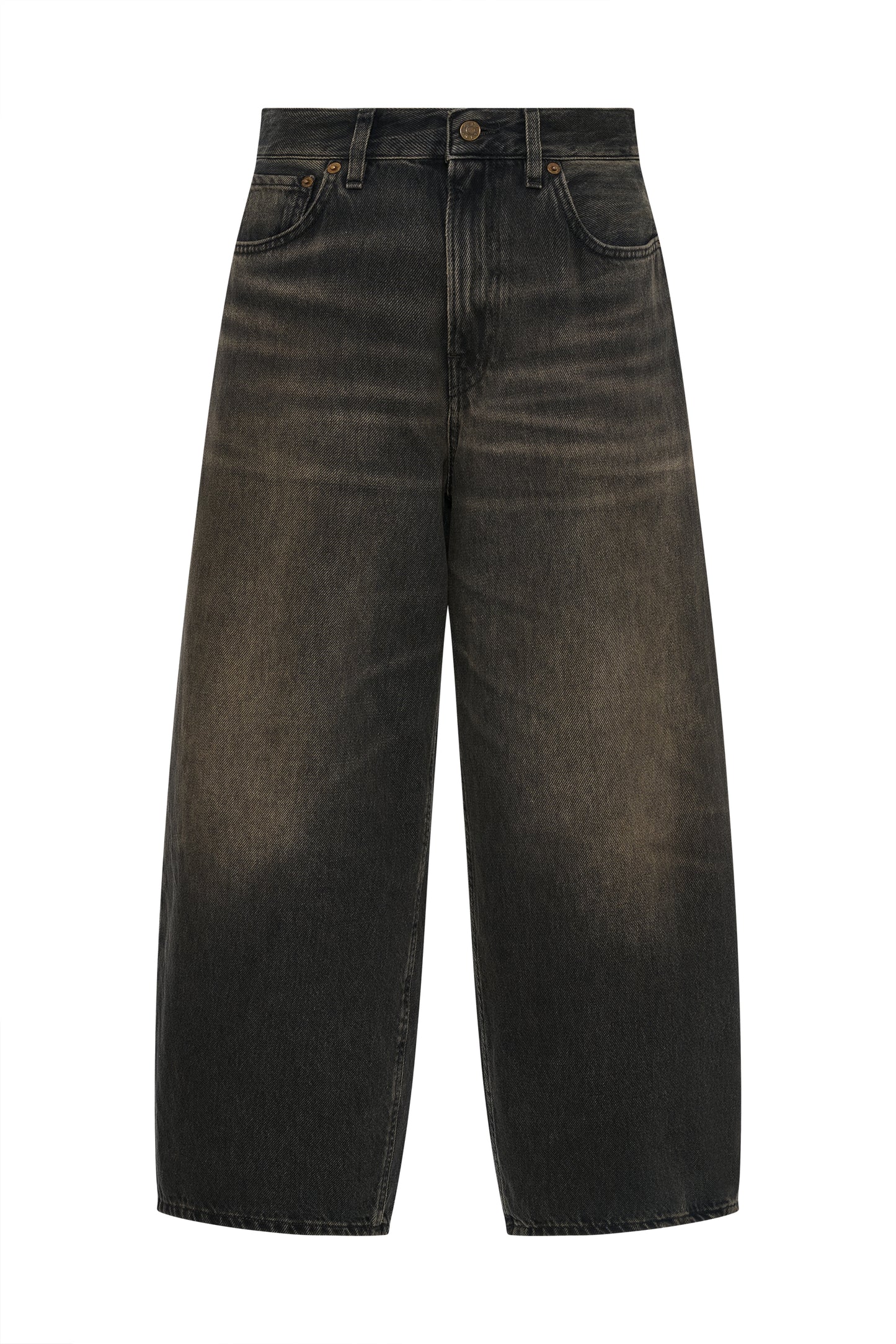 Cropped Roomy Jean Mineral Black