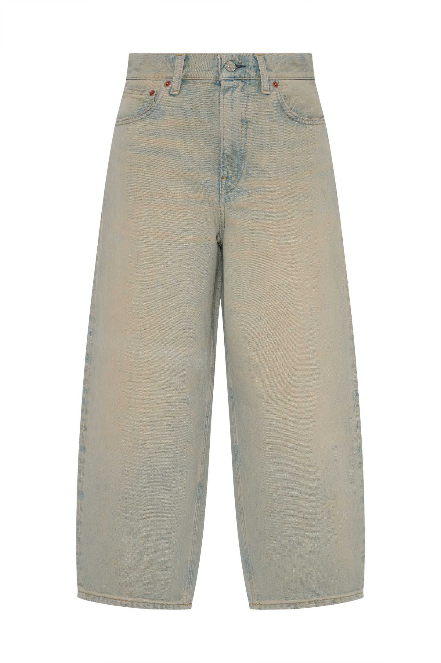 Cropped Roomy Jean Geyser Blue