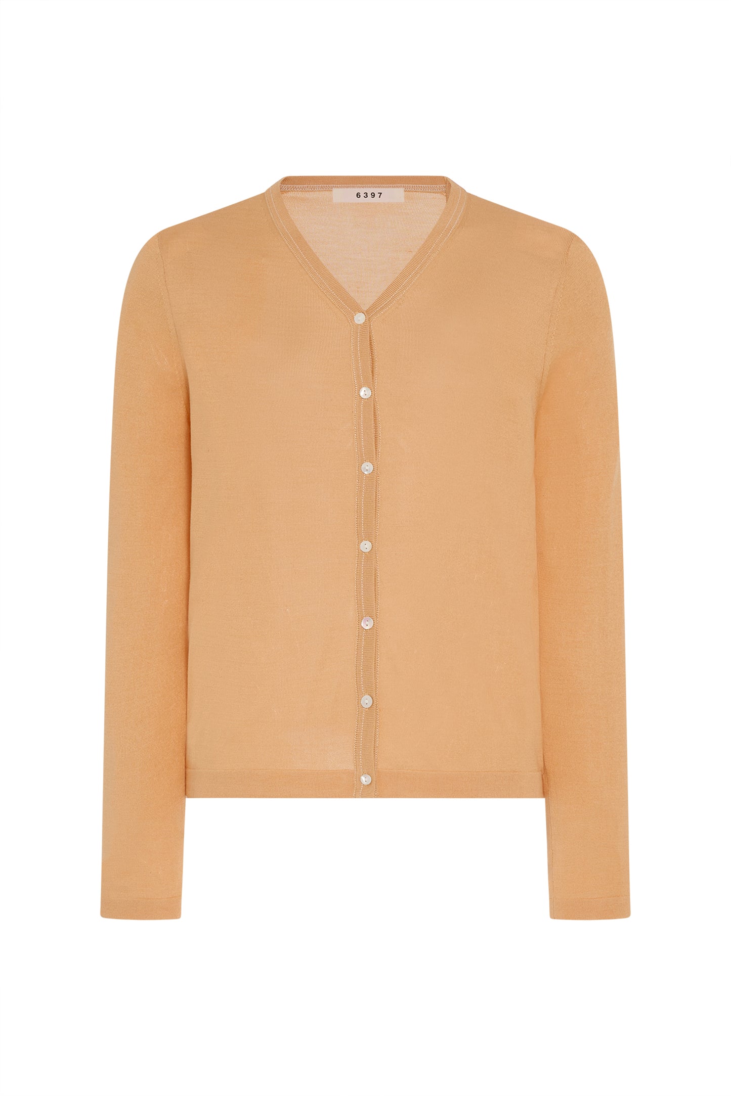Contrast Stitch Cardigan Creamsicle