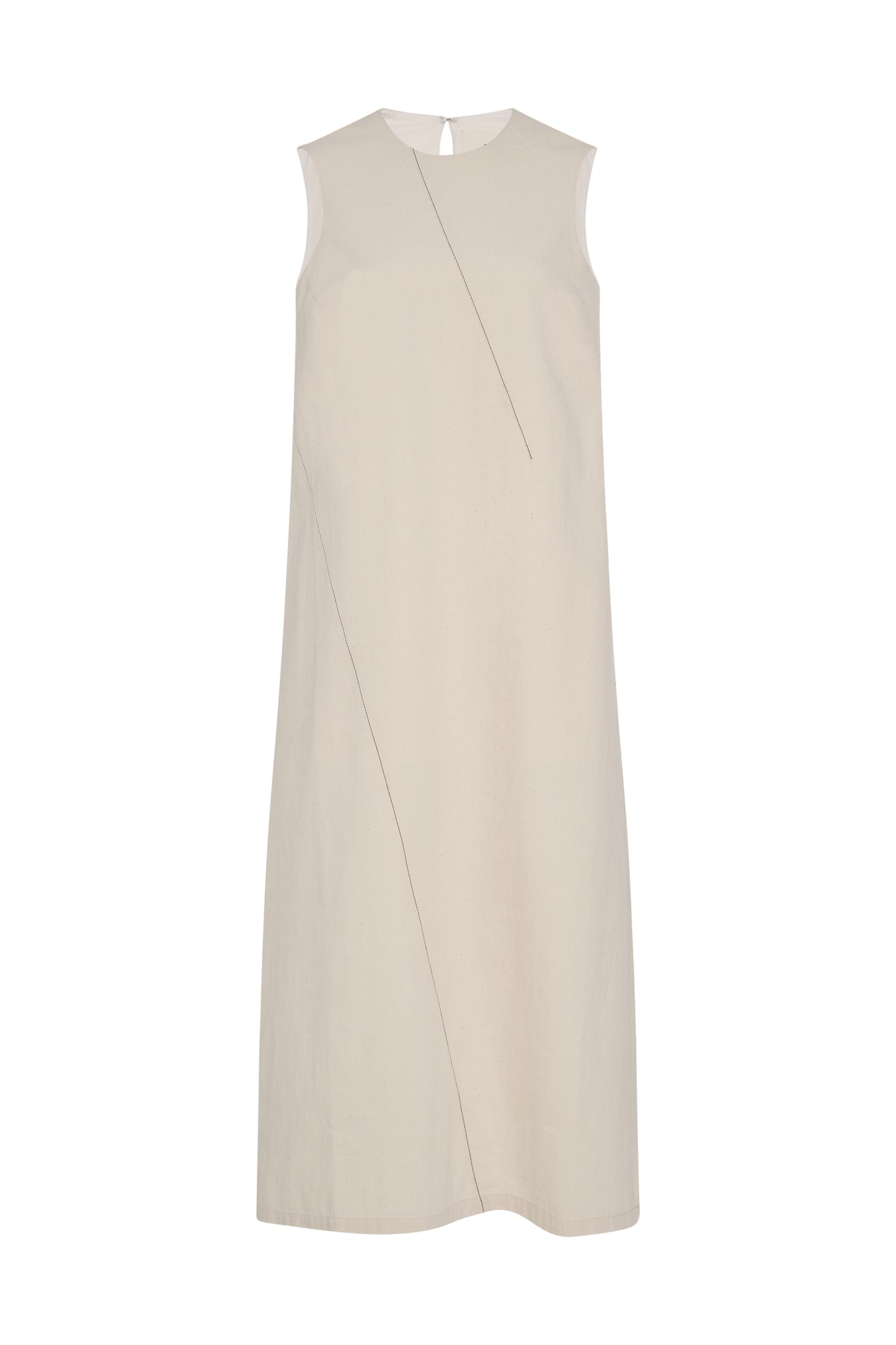 Diagonal Denim Dress Blonde