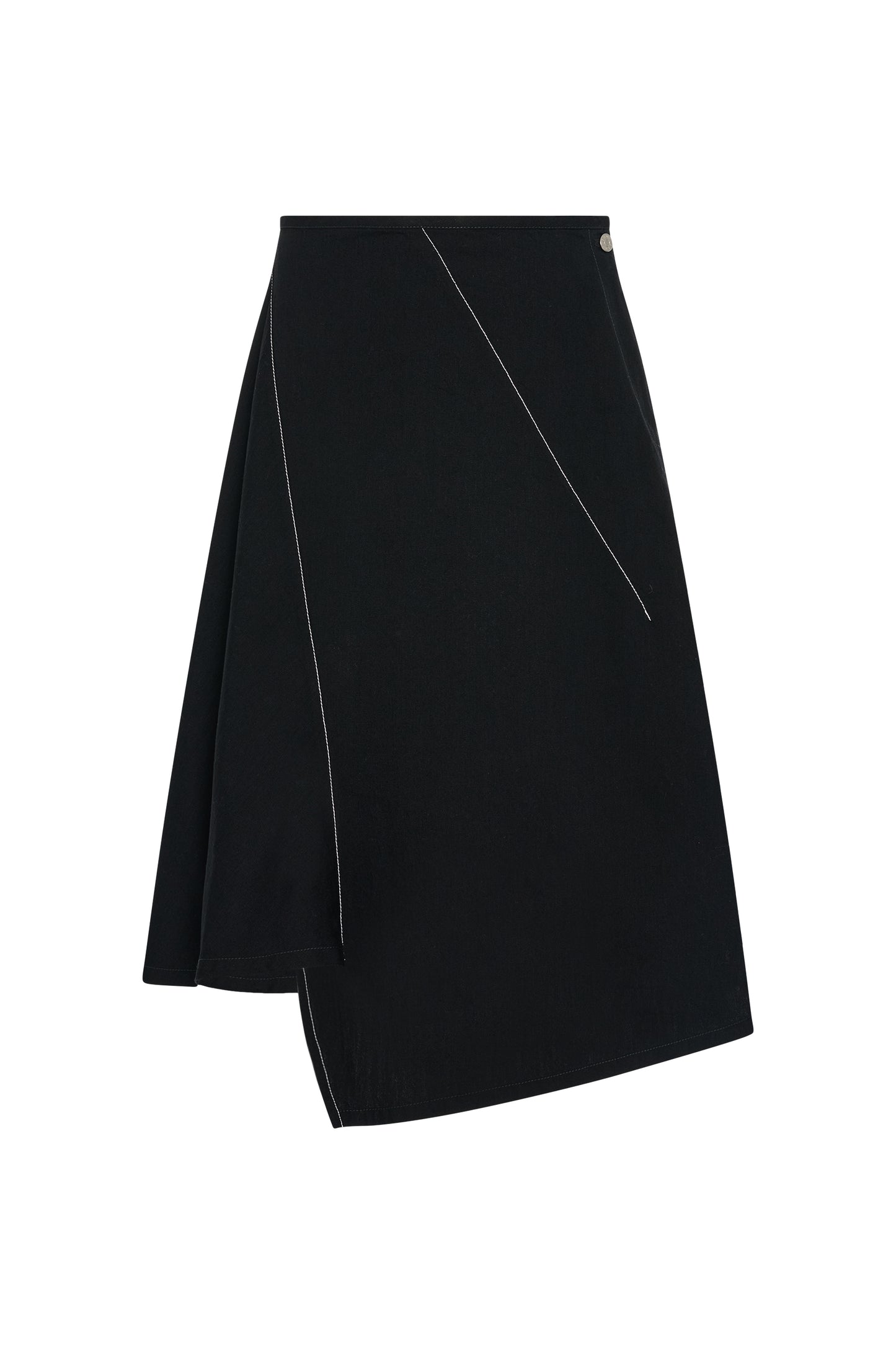 Diagonal Denim Skirt Jet