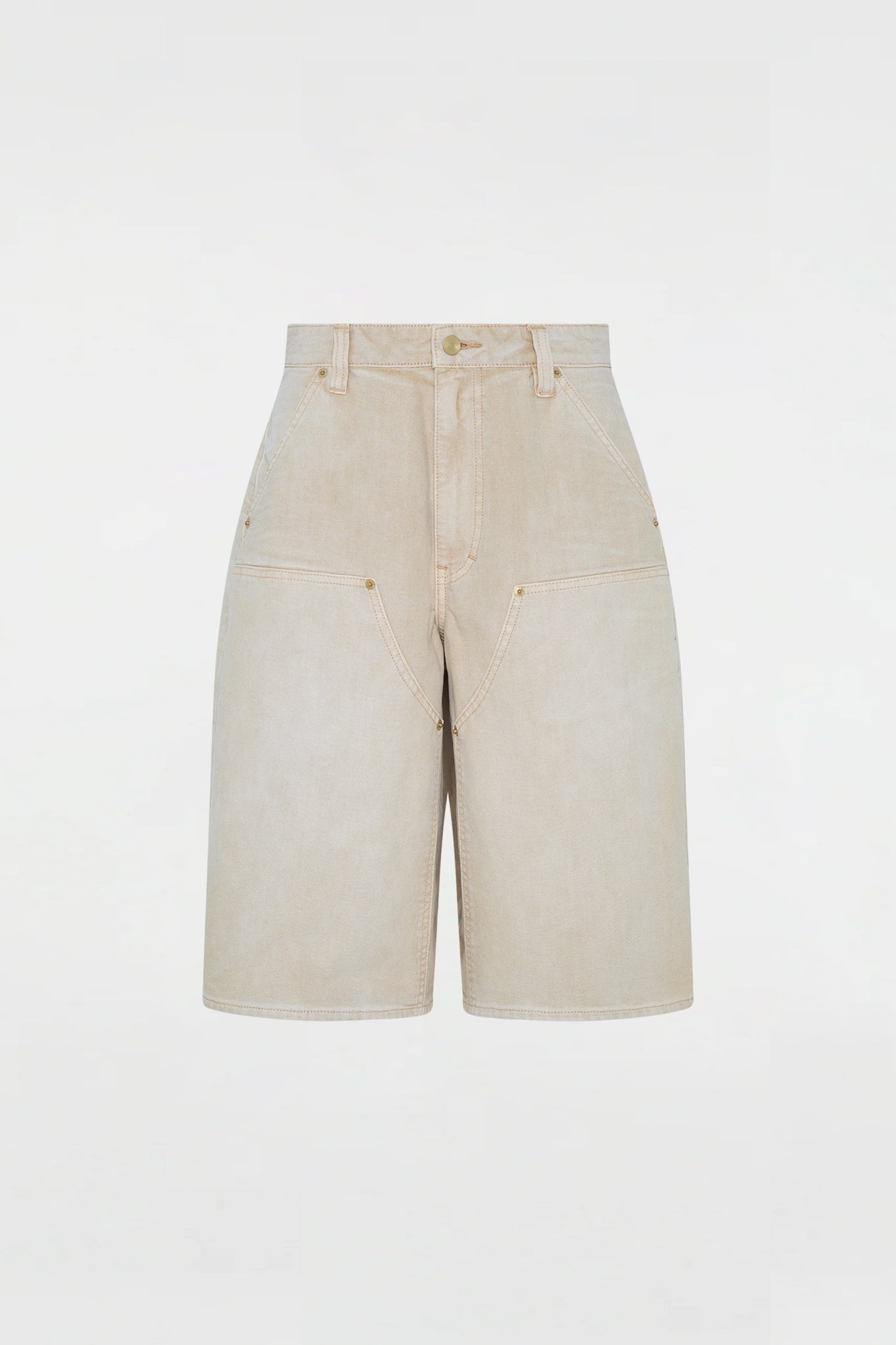 Double Knee Shorts Tea Stain