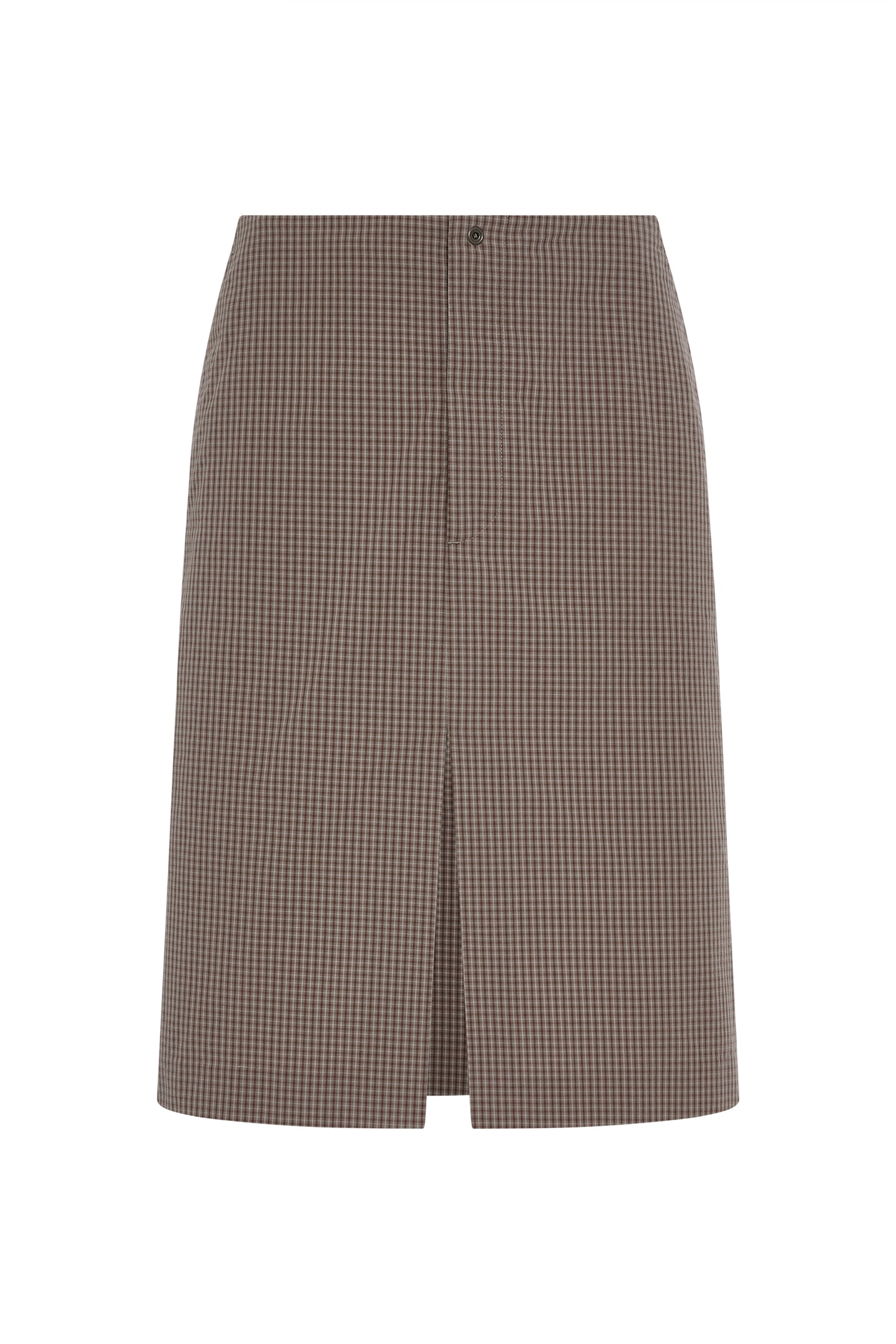 Checkered skirt on a white background