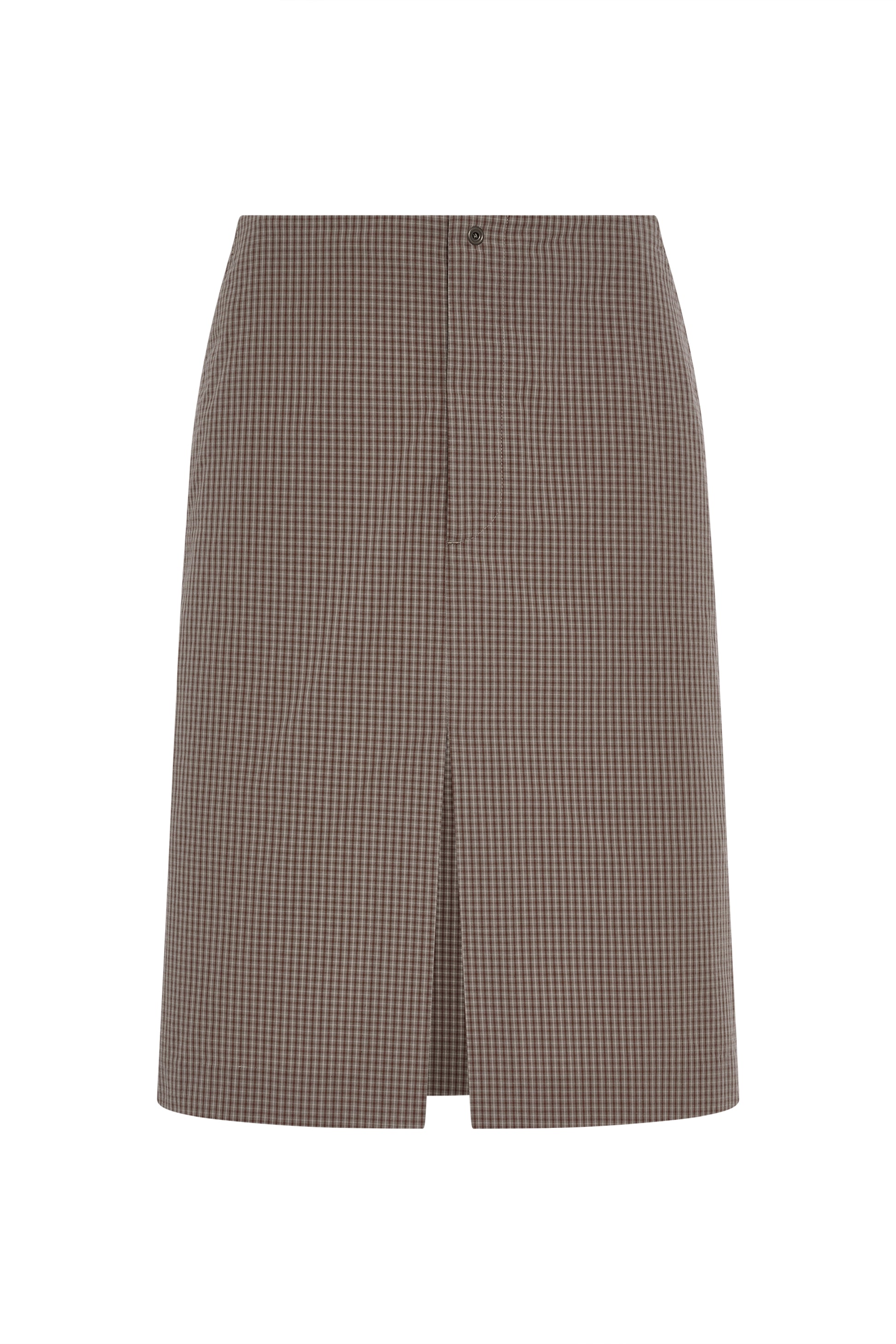 Checkered skirt on a white background