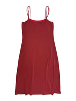 Double Layer Slip Dress in Brick