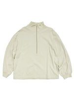 Half Zip Sweatshirt in Chalk