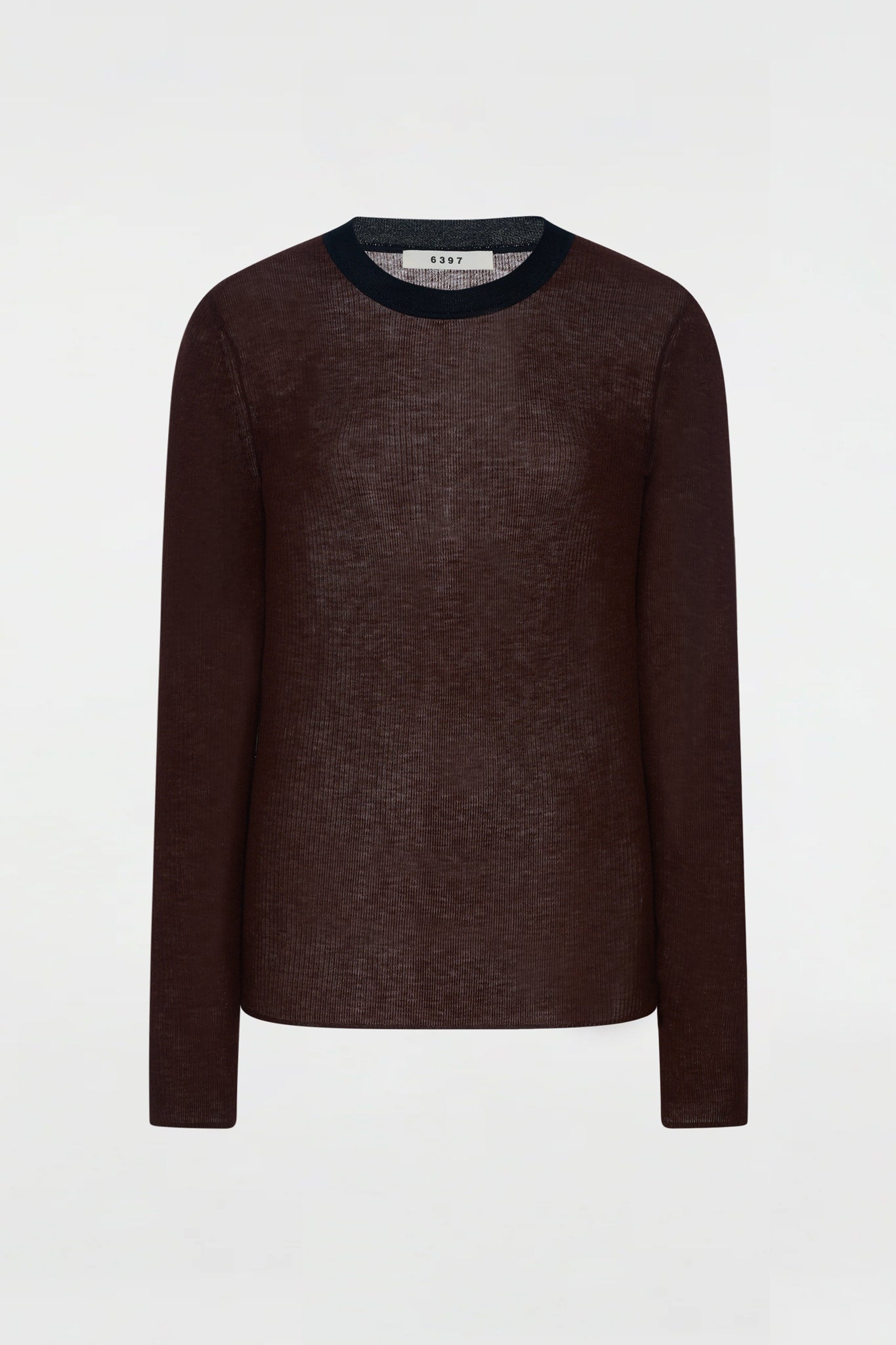 Long Sleeve Crew Chocolate
