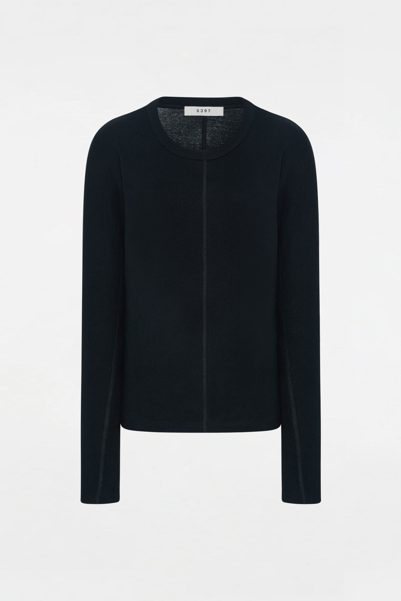 Middle Seam Long Sleeve Black