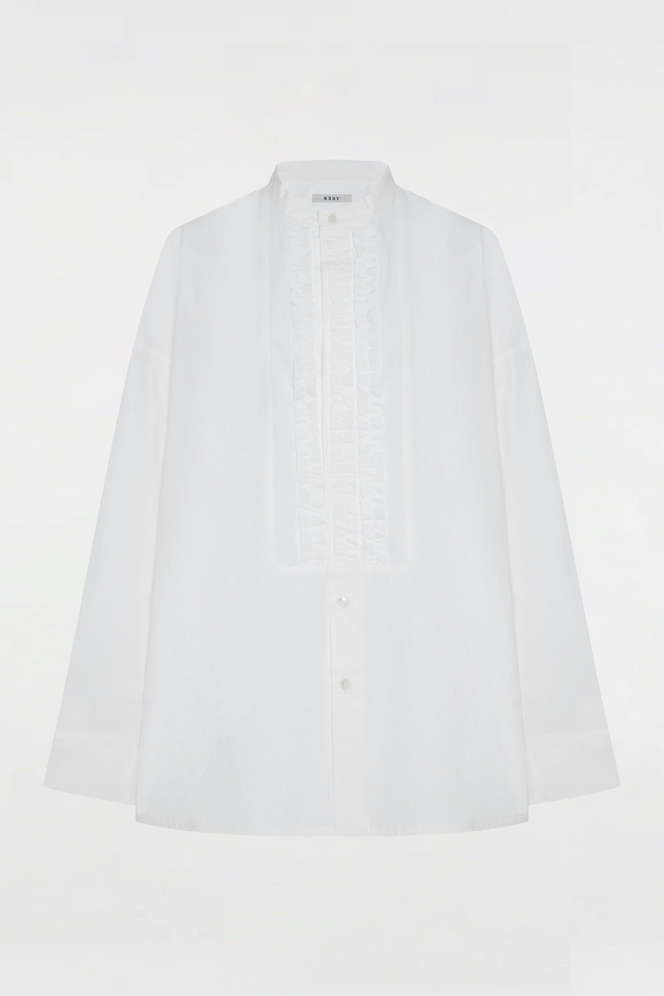 Minimalist Tuxedo Shirt White
