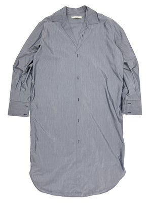 Flattened Shirt Dress in Chambray