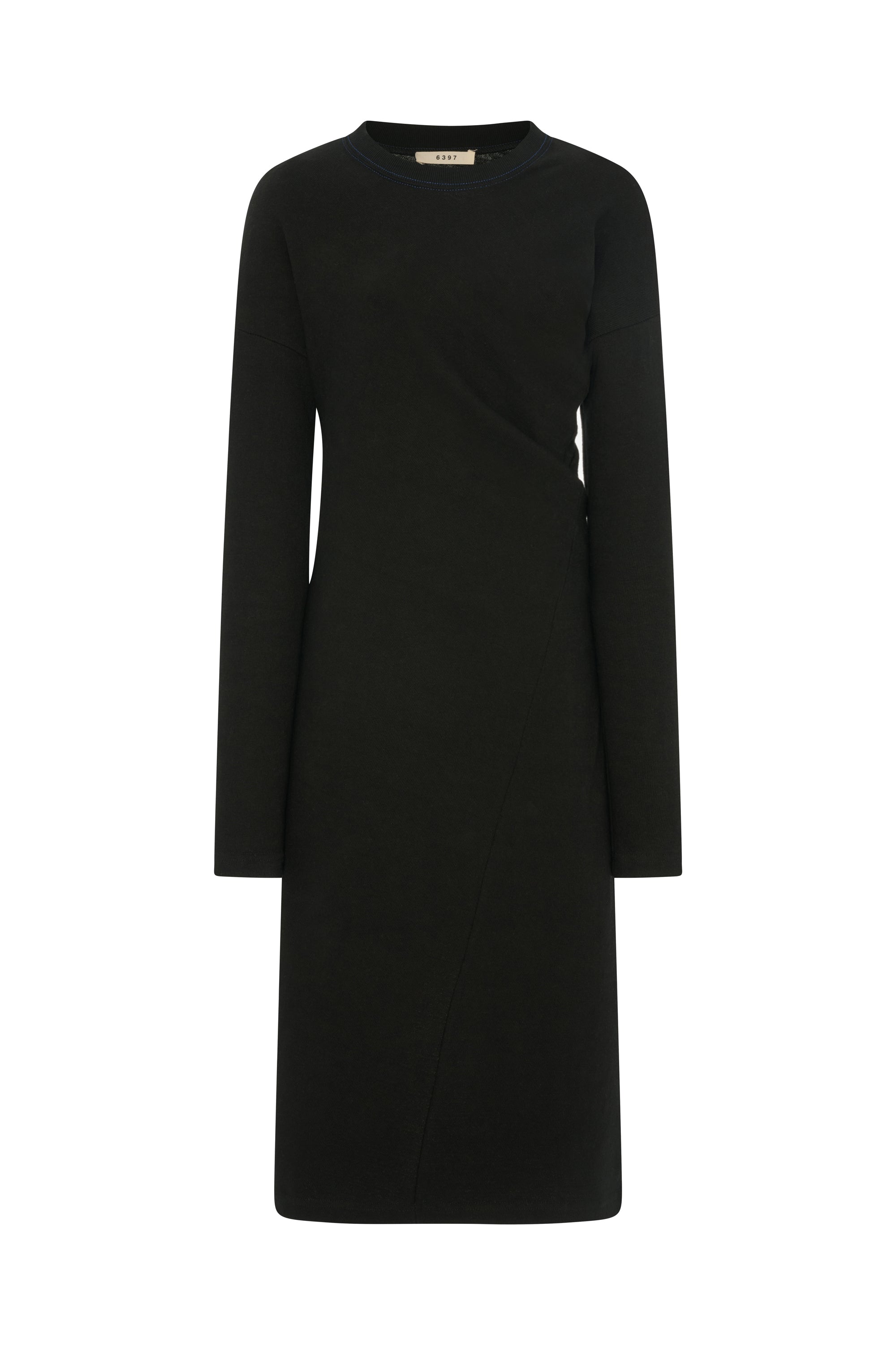 Twisted Seam Dress Black – 6397