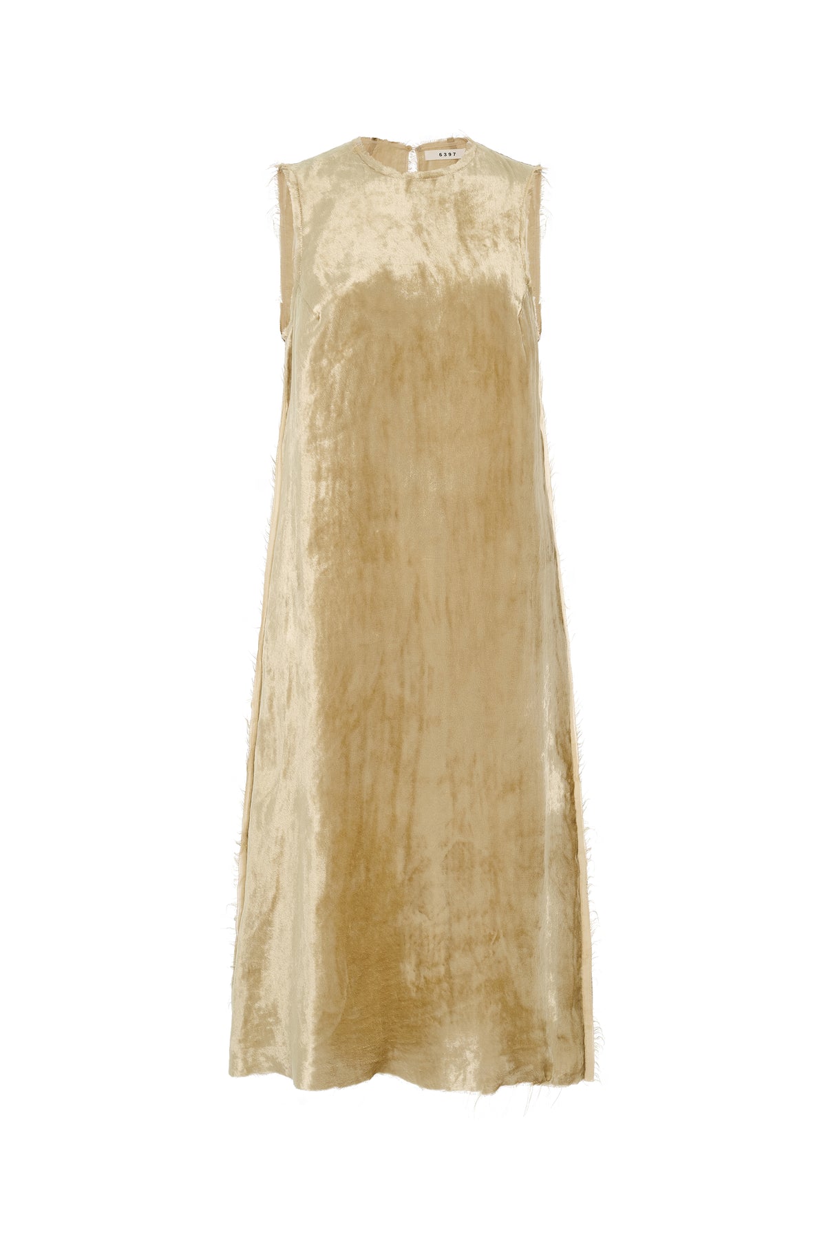 Selvedge Shift Dress Gold