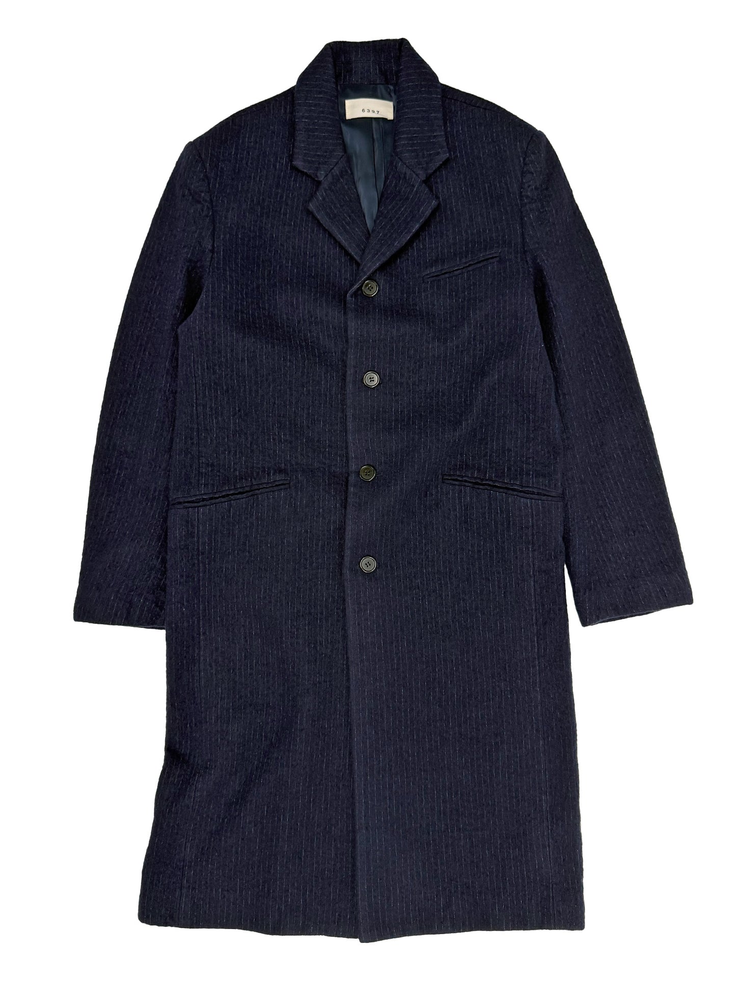 Boiled Pinstripe Coat Ink