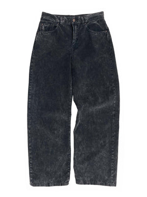 Corduroy Wide Jean in Washed Grey