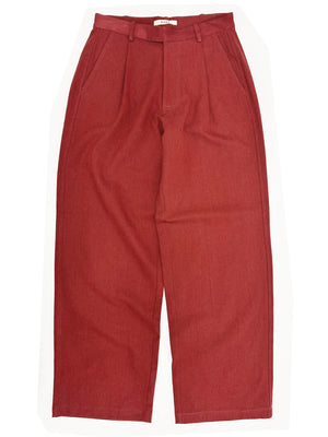 Washed Slouchy Trouser in Brick