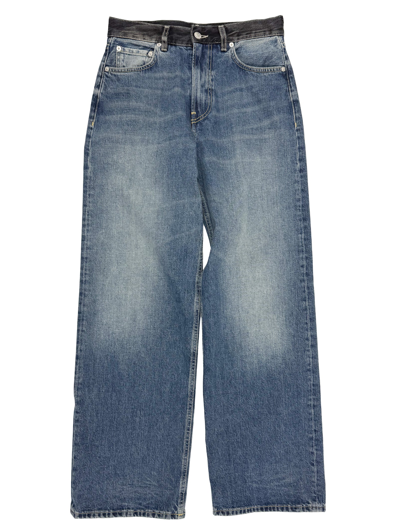 【BOK PLACE】summer non-fading wide denim pants M BOK PLACE(ボックプレイス) デニム・ジーパン(レディース