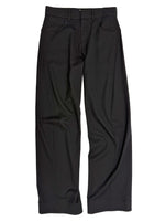 Twisted Seam Pant in Black Wool Twill