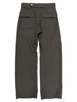 Twisted Seam Pant in Olive Wool Twill