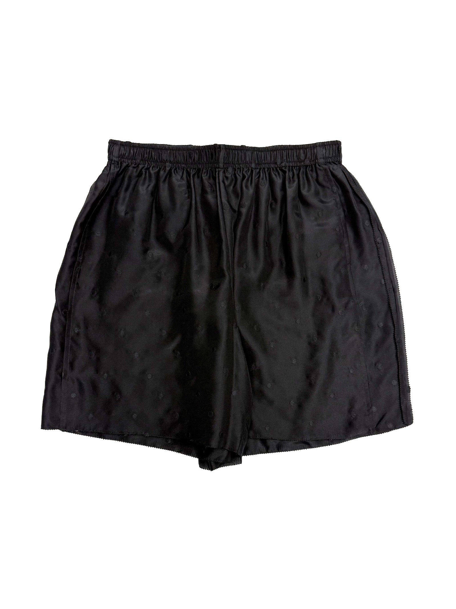 Embroidered Dot Boxers Black