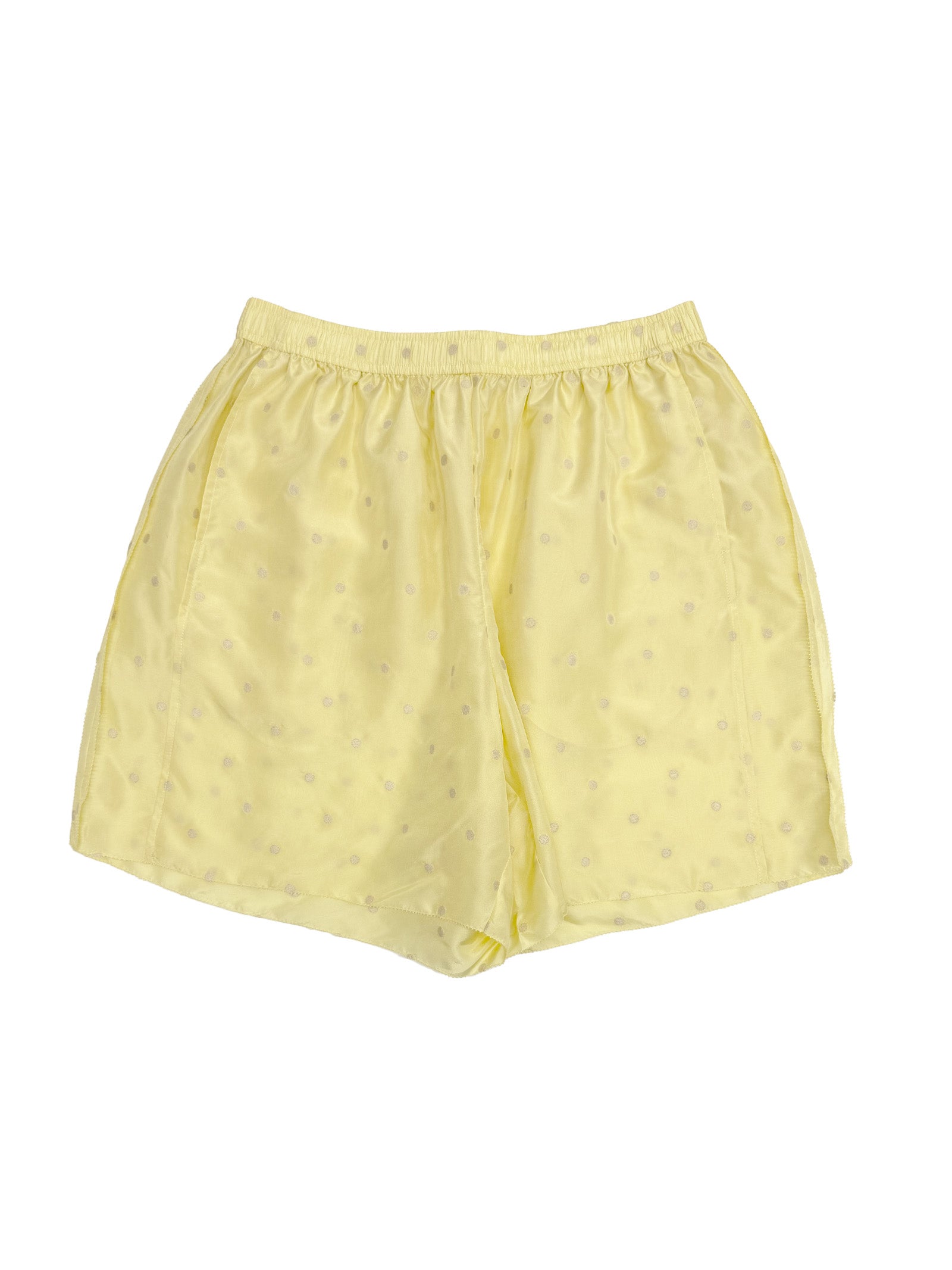 Embroidered Dot Boxers Chamomile