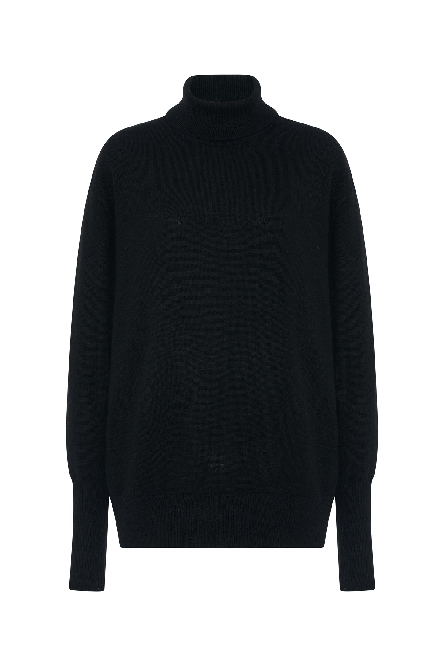 Slouchy Turtleneck Black