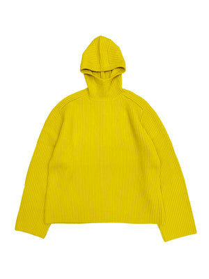 Snood Rib Sweater in Yellow