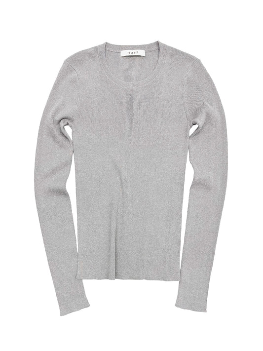 Metallic Skinny Crew