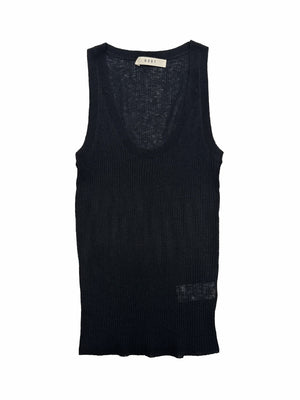 Skinny Scoop Tank in Black