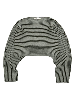 Plaited Rib Half Sweater