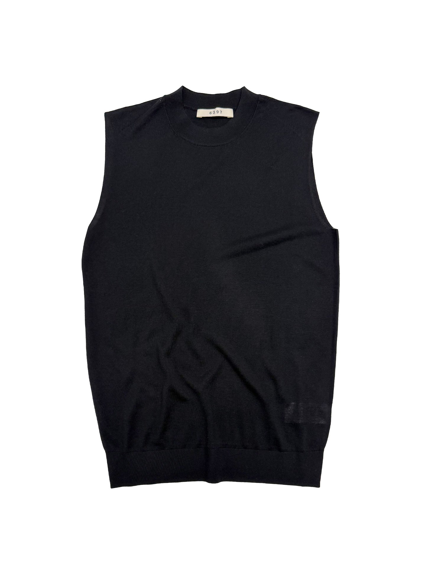 Sleeveless Mock Black