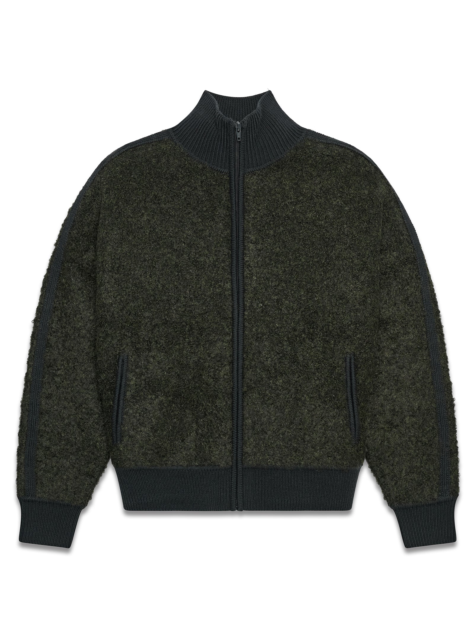 Track Zip Up Sweater Mud – 6397