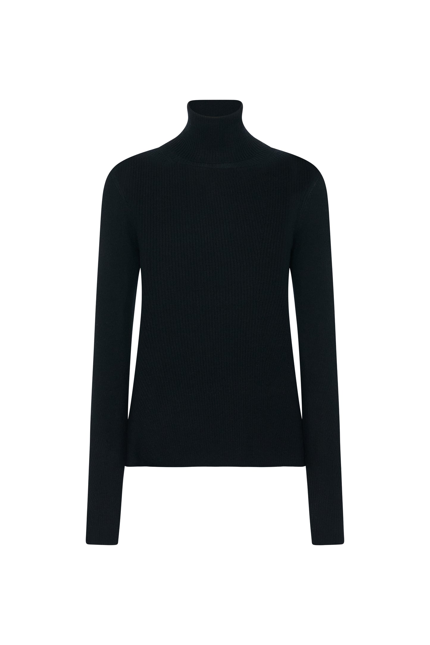 Ribbed Turtleneck Black