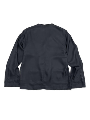 Silk Overshirt in Black