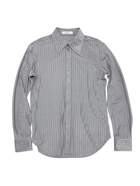 Slim Buttondown Shirt in Oxford Grey