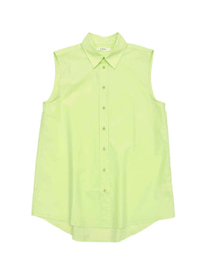 Sleeveless Buttondown Shirt in Limeade