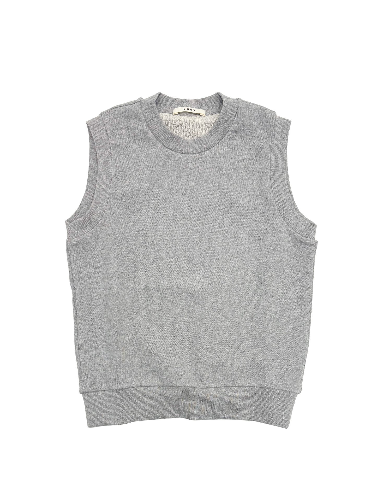 Sleeveless Sweatshirt in Heather Grey