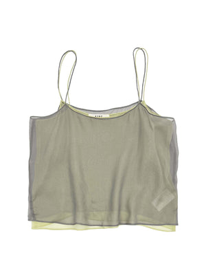 Double Layer Camisole in Limeade