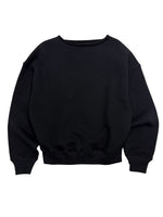 Rolled Neck Sweatshirt in Black