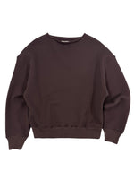 Rolled Neck Sweatshirt in Brown