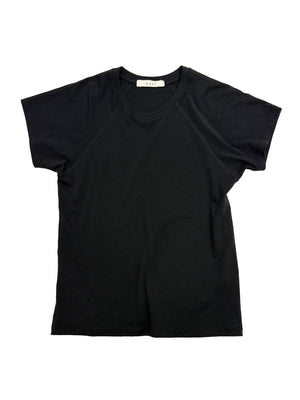 Raglan Slim Tee in Black