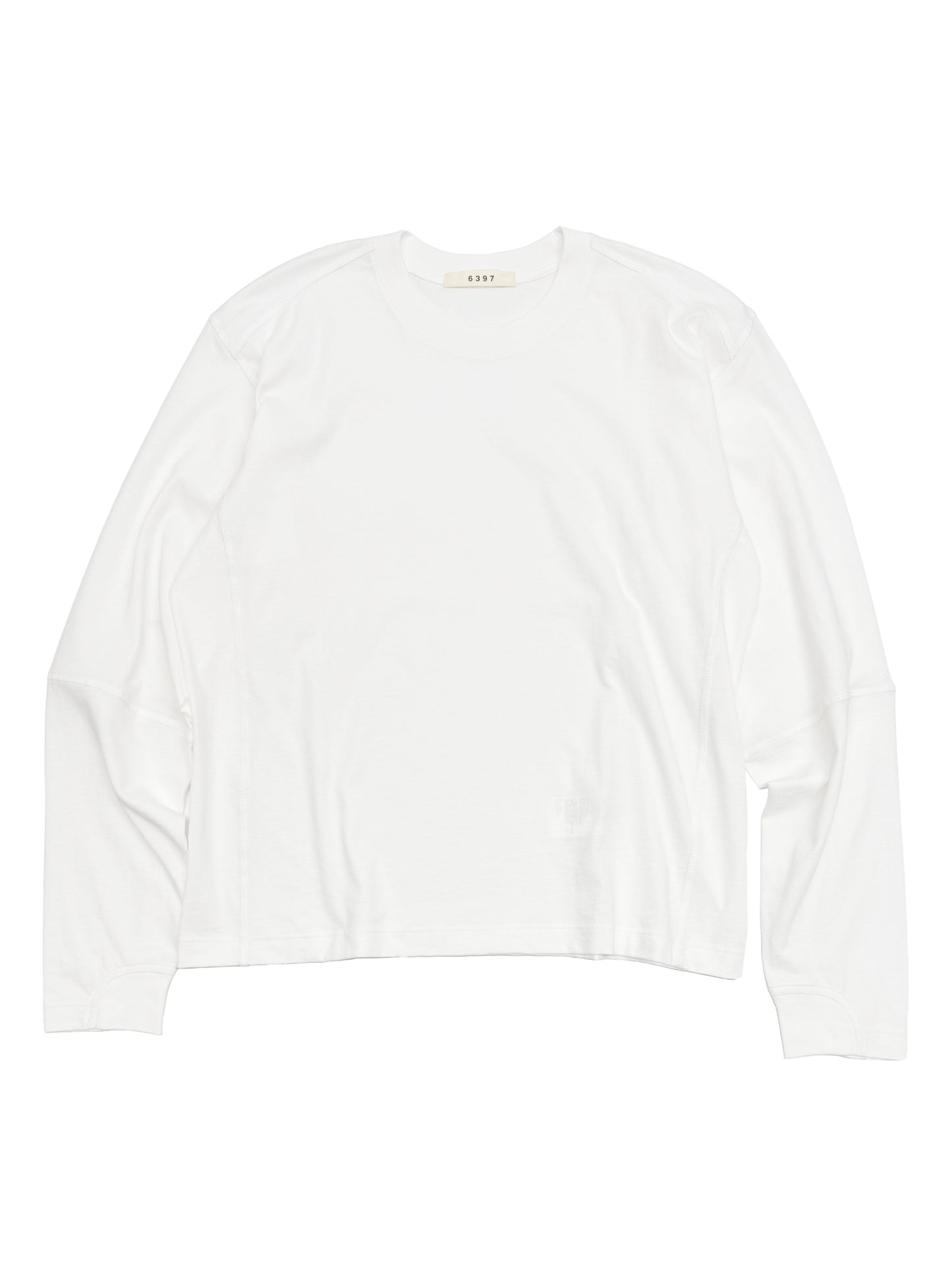Coverstitch L/S T White