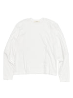 Coverstitch Long Sleeve T in White