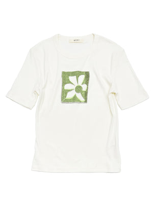 Shrunken Flower Print Tee