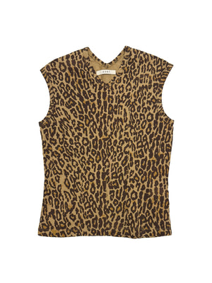 Double-V Vest in Leopard